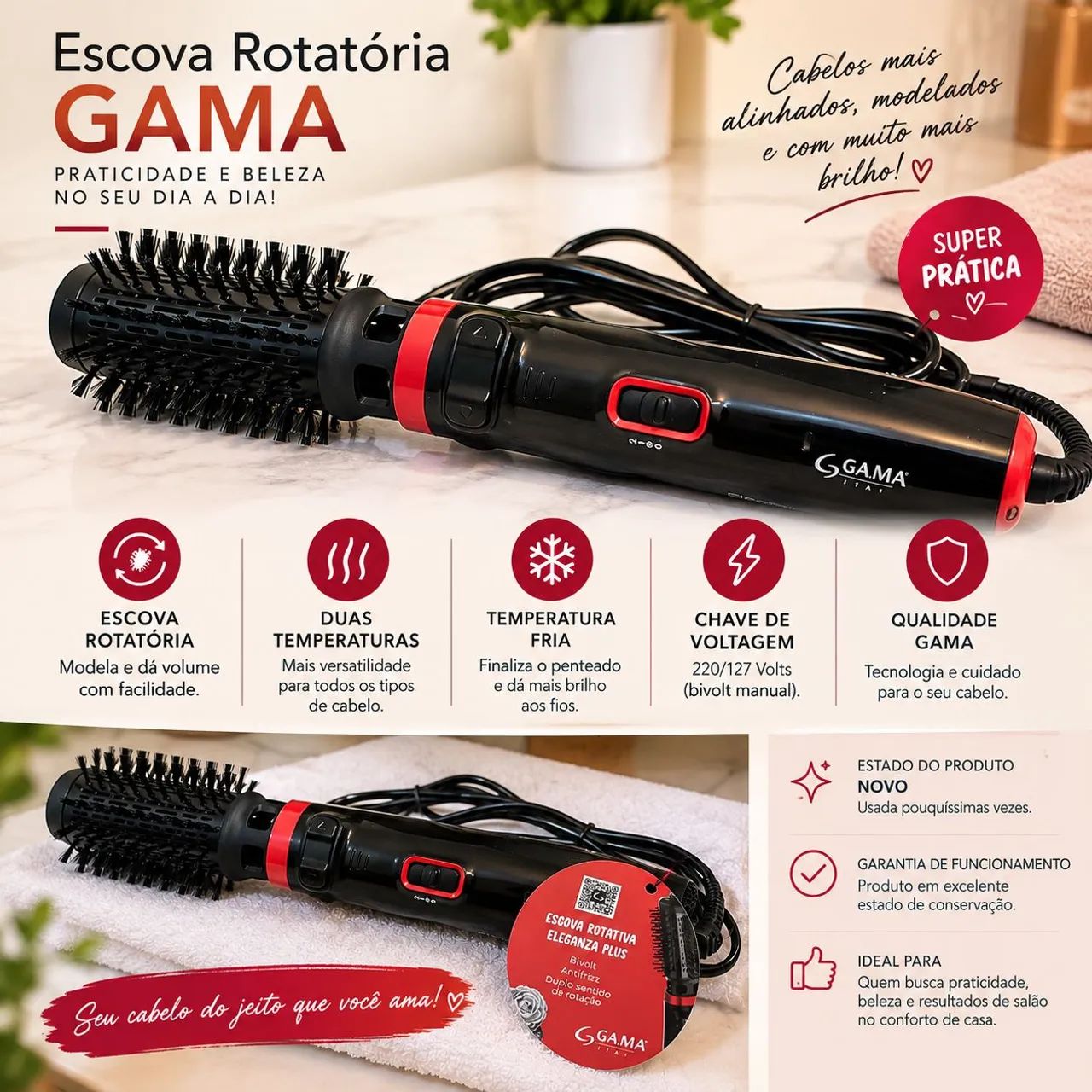 ESCOVA ROTATÓRIA GAMA