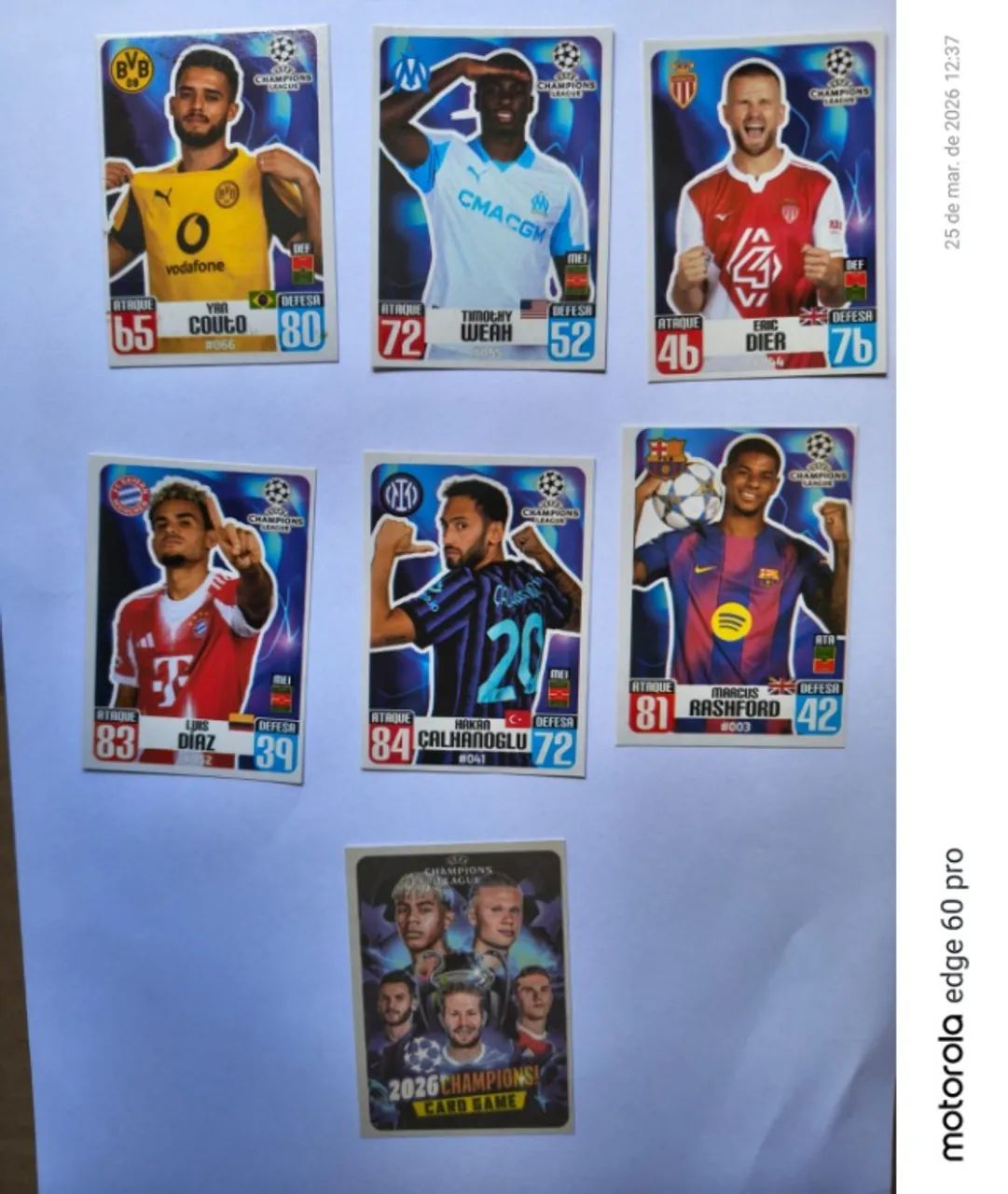 Figurinha Champions Card Game 2026 - Foto 2