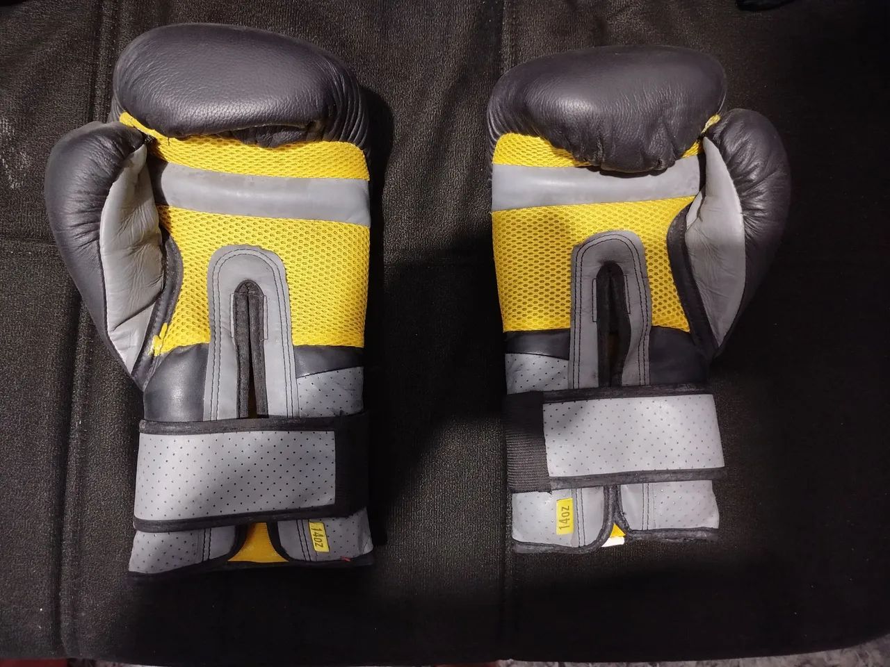 luva de boxe Everlast couro genuíno - Foto 3