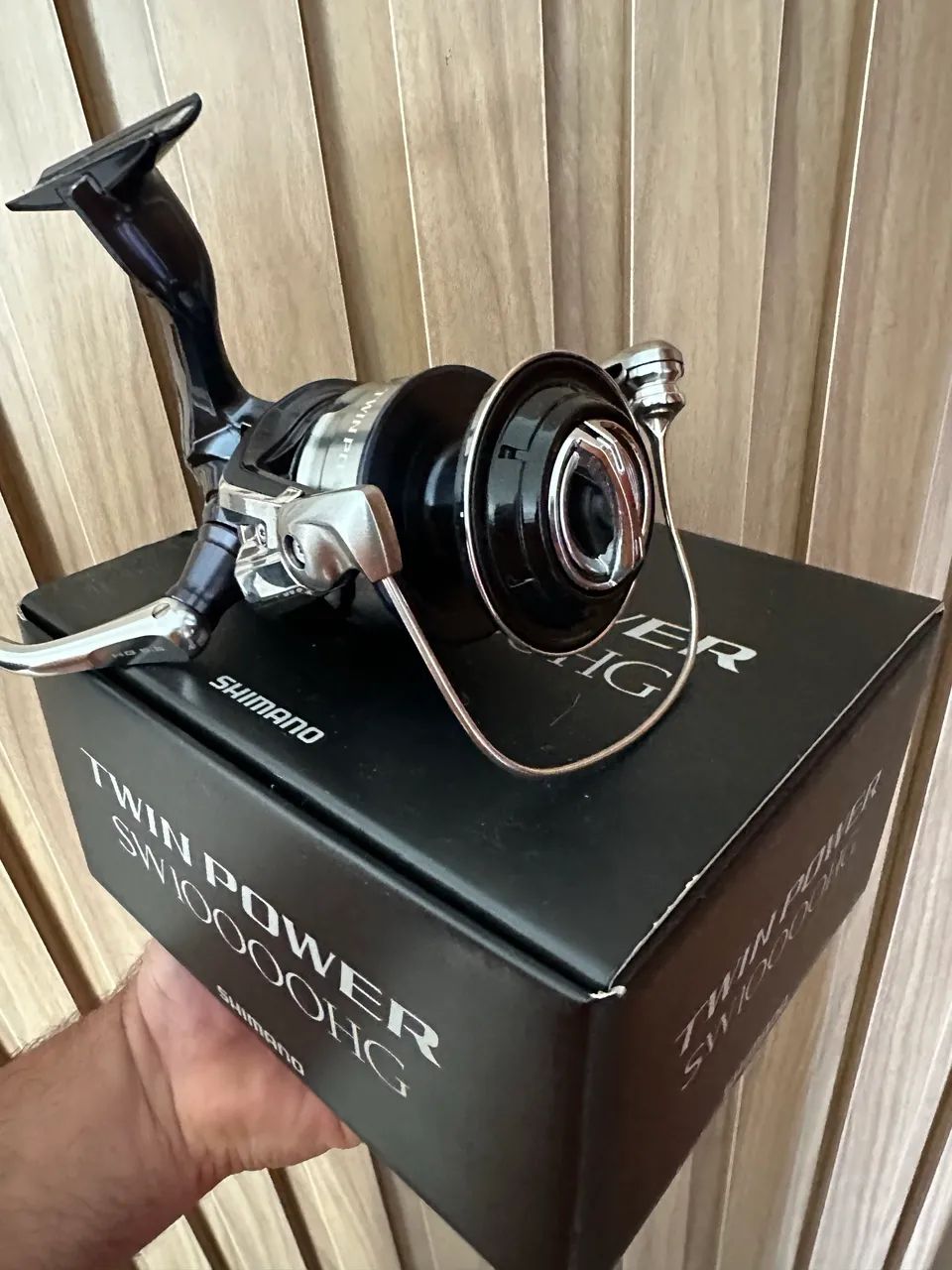 Molinete Shimano Twin power 10000swHG - Esportes de Quadra e Ao Ar