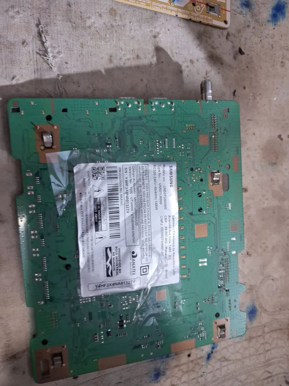 placa principal samsung un50tu8000g  - Foto 3
