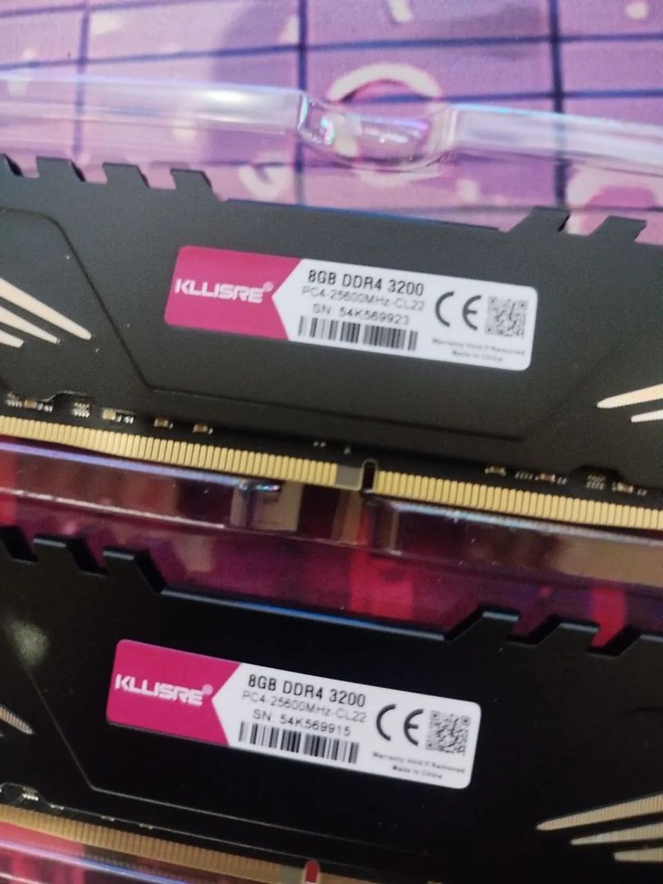 Memória ram ddr4 2x8GB 3200mhz