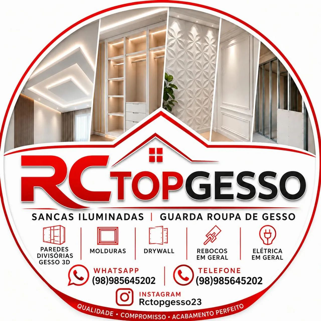 Gesso e elétrica 