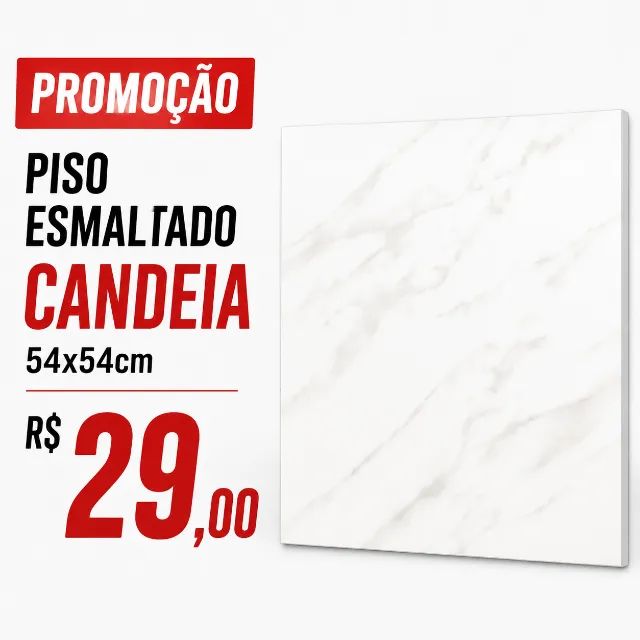 Piso Esmaltado Candeia 54x54cm - Qualidade e Elegância