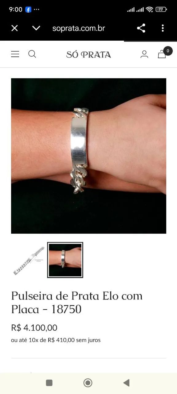 PULSEIRA EM PRATA  - Foto 5