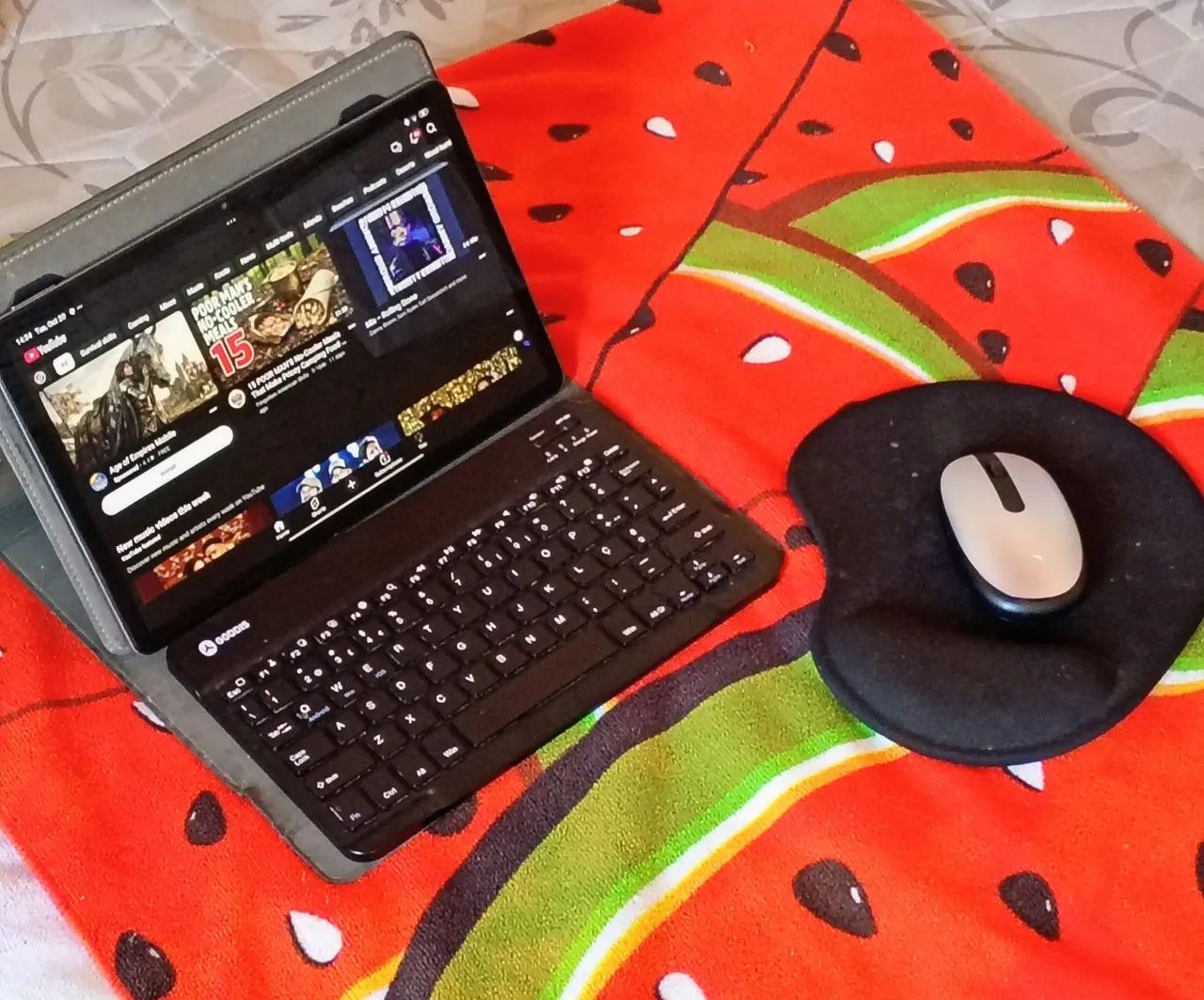 Kit Tablet Redmi Pad SE 11" 128GB + Teclado Bluetooth + Mouse HP + Capa - Foto 2