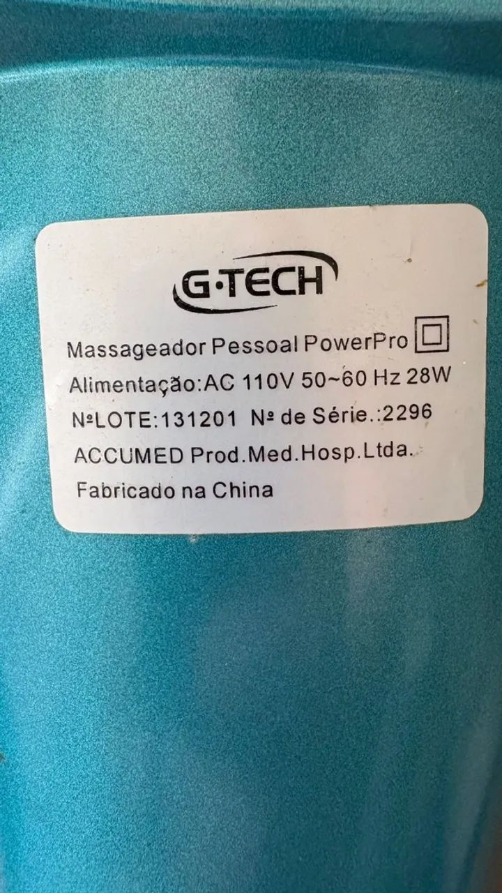 MASSAGEADOR PESSOAL POWER PRO 110V G Tech - Foto 5