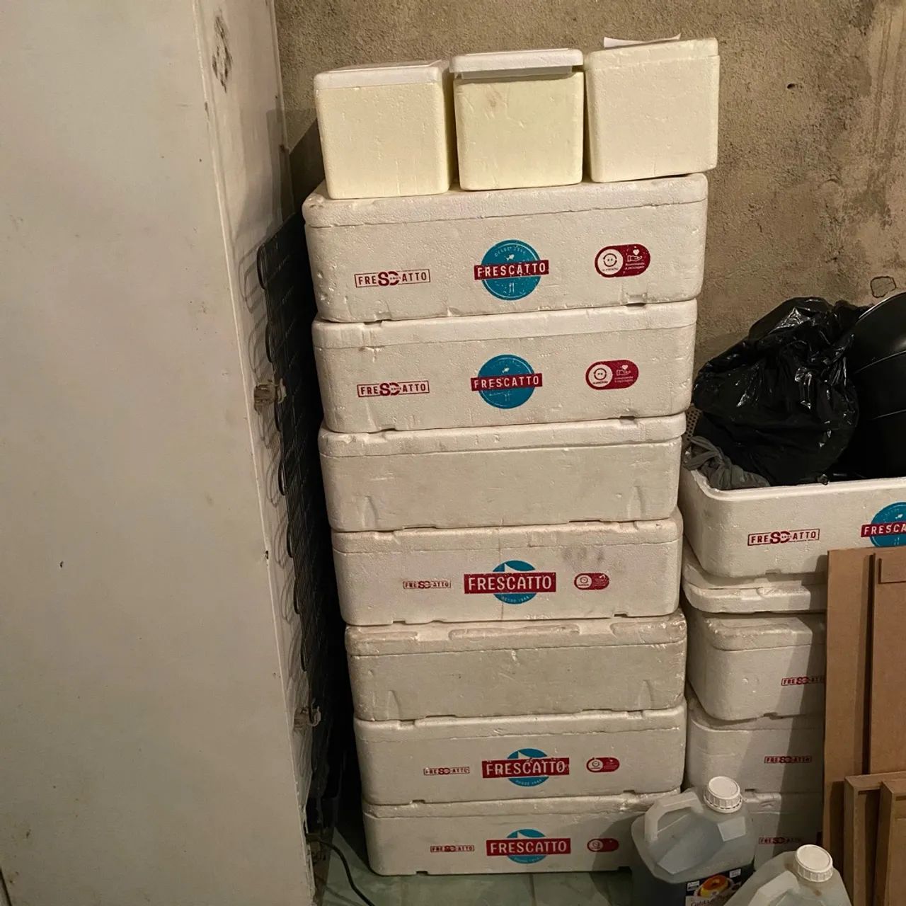 Caixas de isopor 