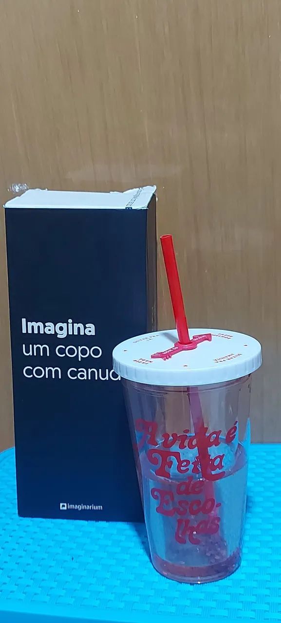 Copo com canudo - Imaginarium - Foto 2