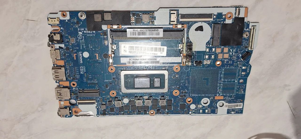 Placa notebook com defeito