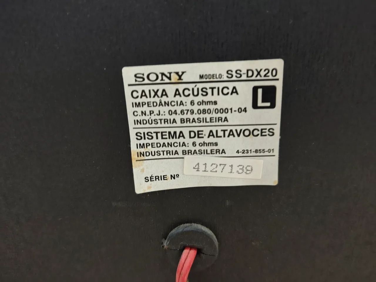 Caixas de som Sony SS DX20 funcionando normalmente - Foto 5