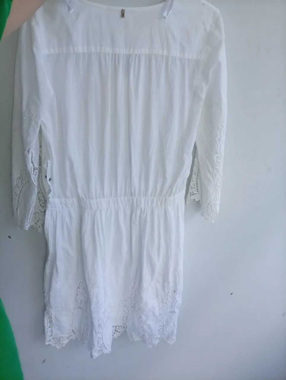 Vestido branco com renda  - Foto 4