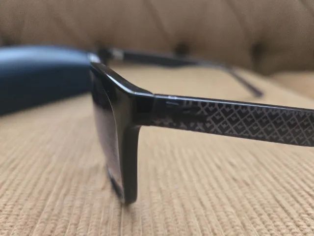 óculos de sol lacoste l861s 001/55 preto - Foto 4