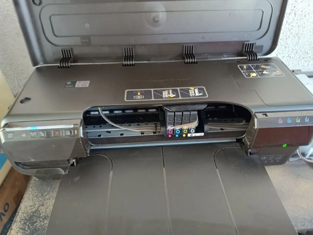 Vendo Impressora HP Officejet 7110, A3, Colorida, Wi-Fi, com tank de tinta funcionando. - Foto 6