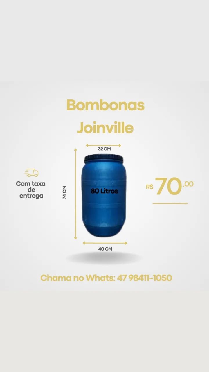 Bombona Plástica 80 Litros