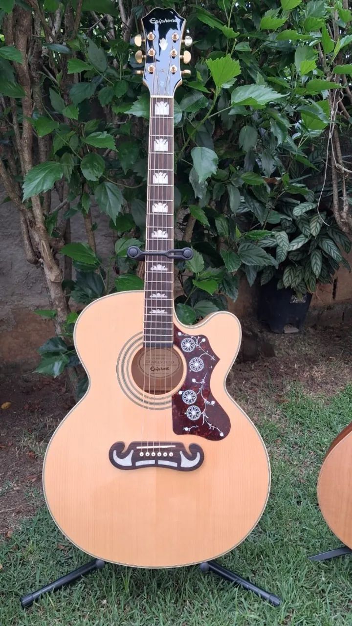 Violão Epiphone EJ200 jumbo - Foto 5