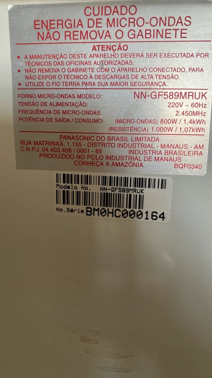Microondas Panasonic Espelhado - Foto 4