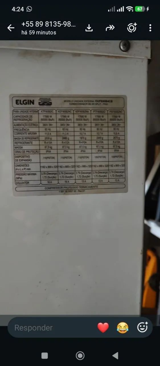 Ar condicionado Elgin 60.000 BTUs - Foto 3