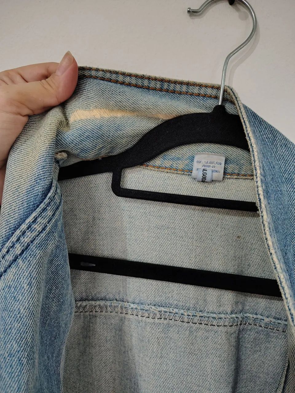 Jaqueta jeans masculina vintage - Foto 5