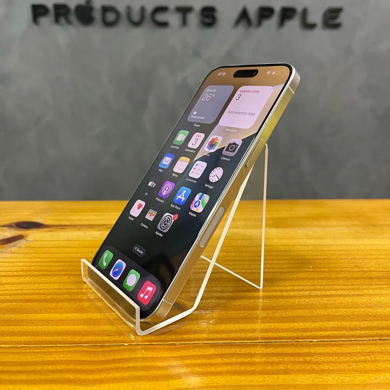 IPHONE 15 PRO MAX TITÂNIO NATURAL 256GB OPORTUNIDADE  - Foto 3