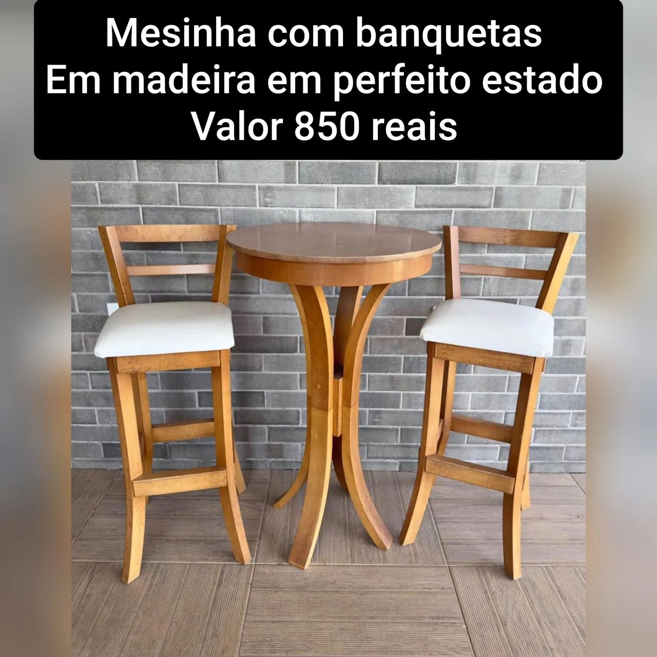 Mesa com banquetas  - Foto 2
