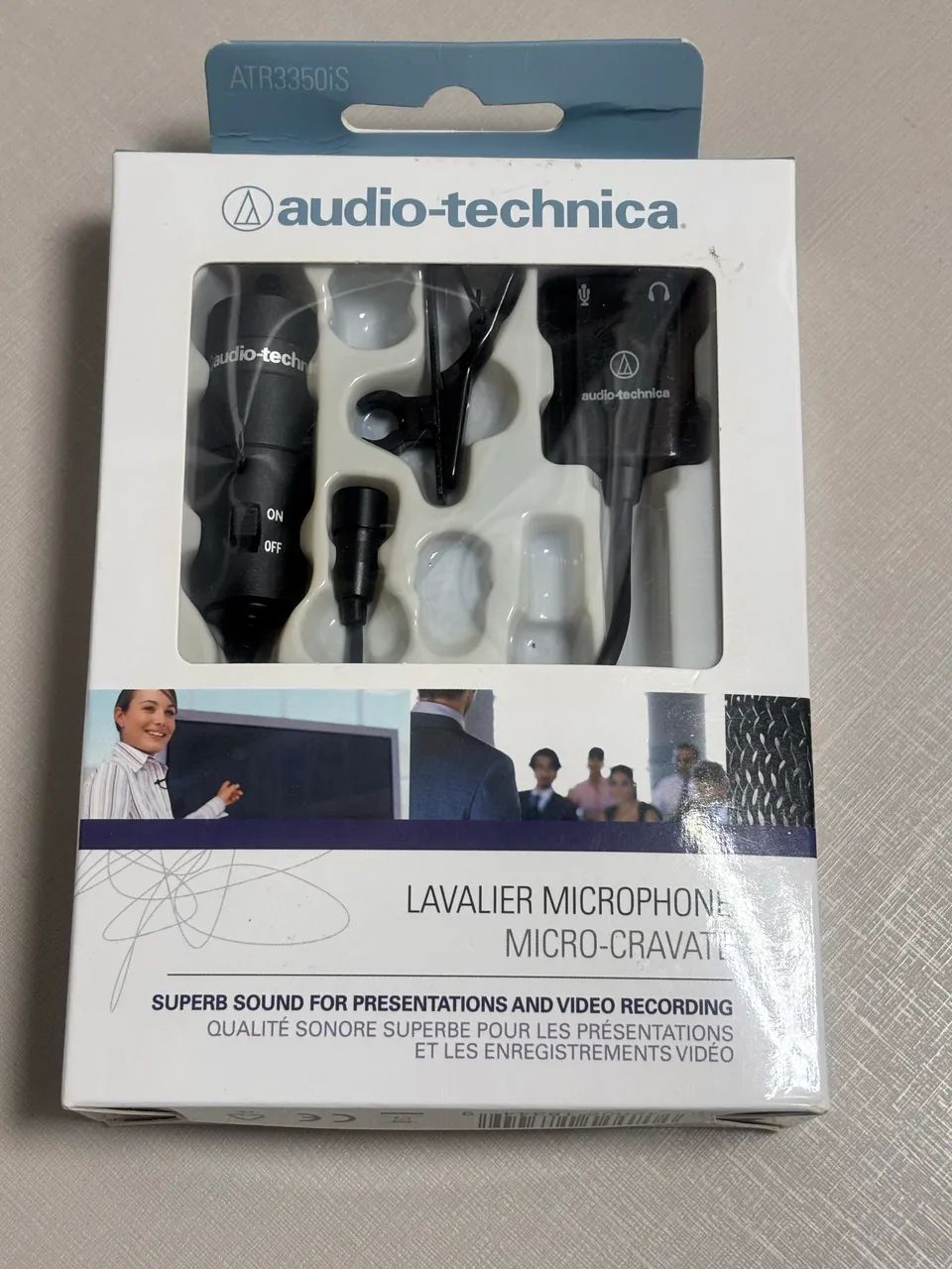 Microfone de Lapela Audio-Technica ATR3350iS