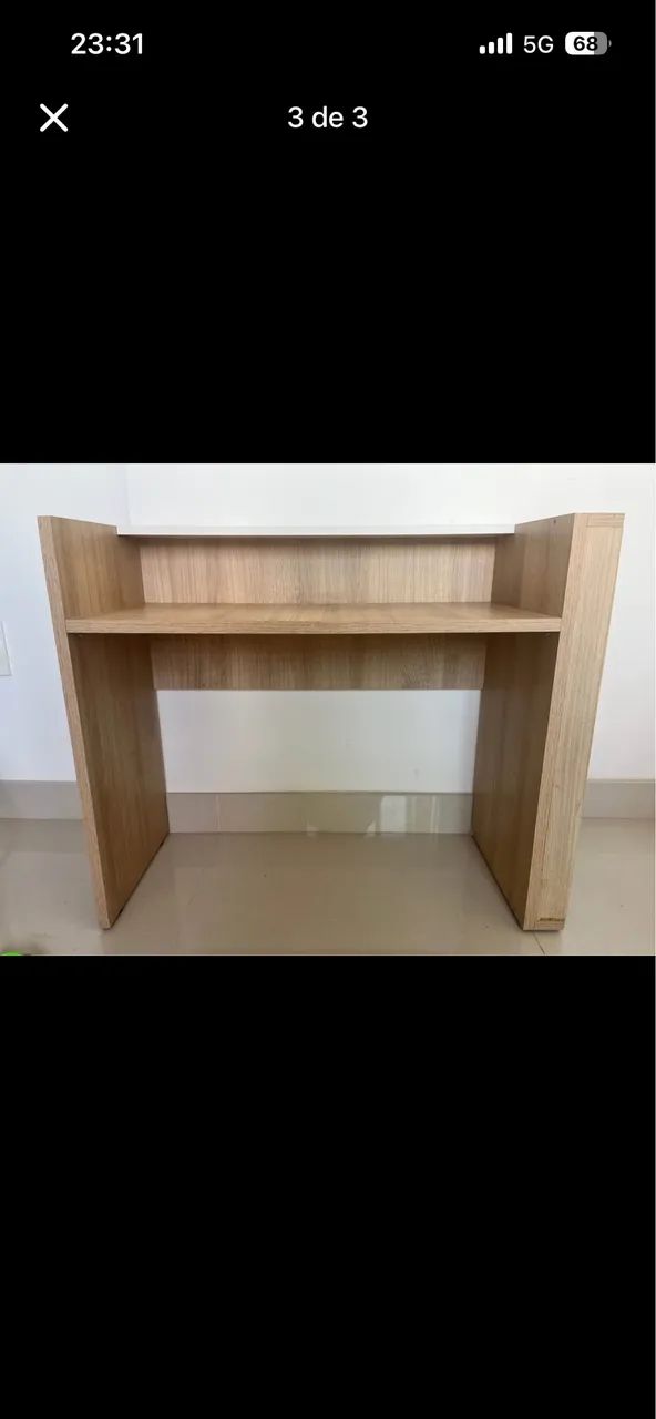 Mesa infantil com display para carrinho 
