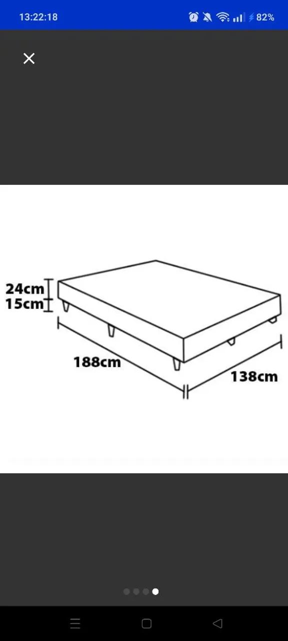 Base cama box casal nova.  - Foto 3
