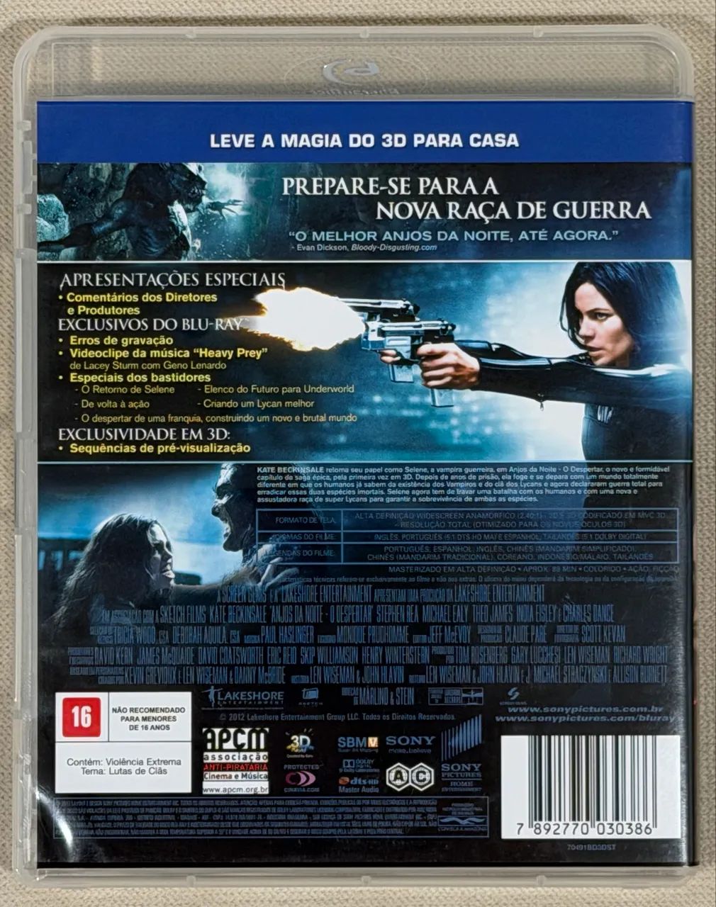 BLU-RAY ANJOS DA NOITE O DESPERTAR  - Foto 3