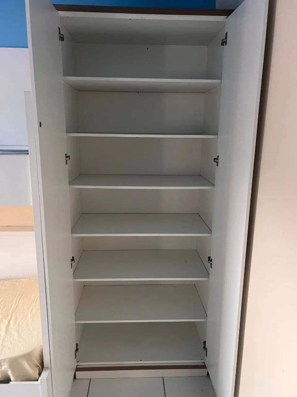 Conjunto de Quarto Infantil Completo 3 camas + Armário + Escada Gaveta - Foto 5