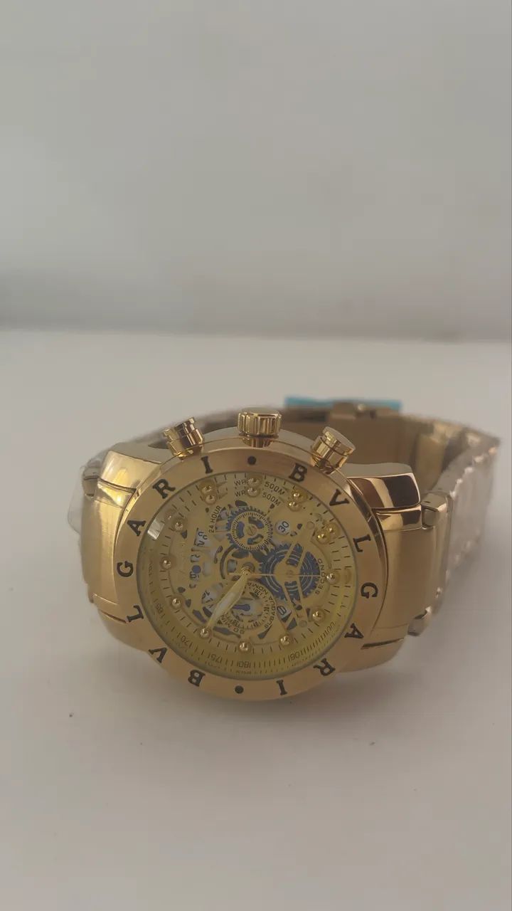 Régio Bvlgari Skeleton dourado  - Foto 5