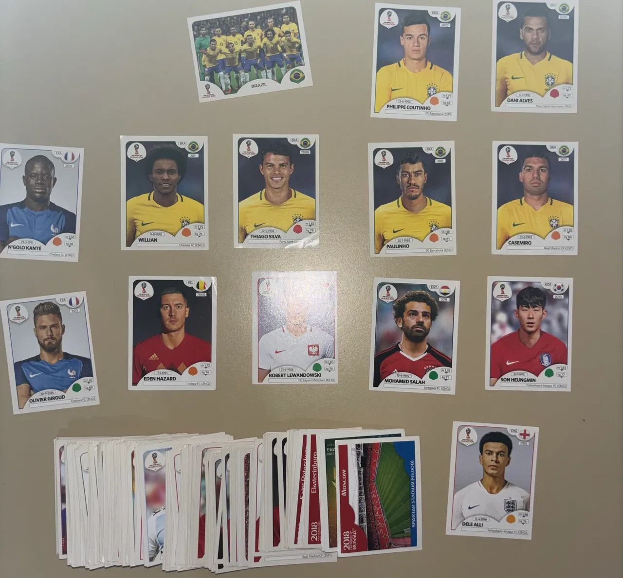 Figurinhas copa 2018 e mundial de clubes 2025