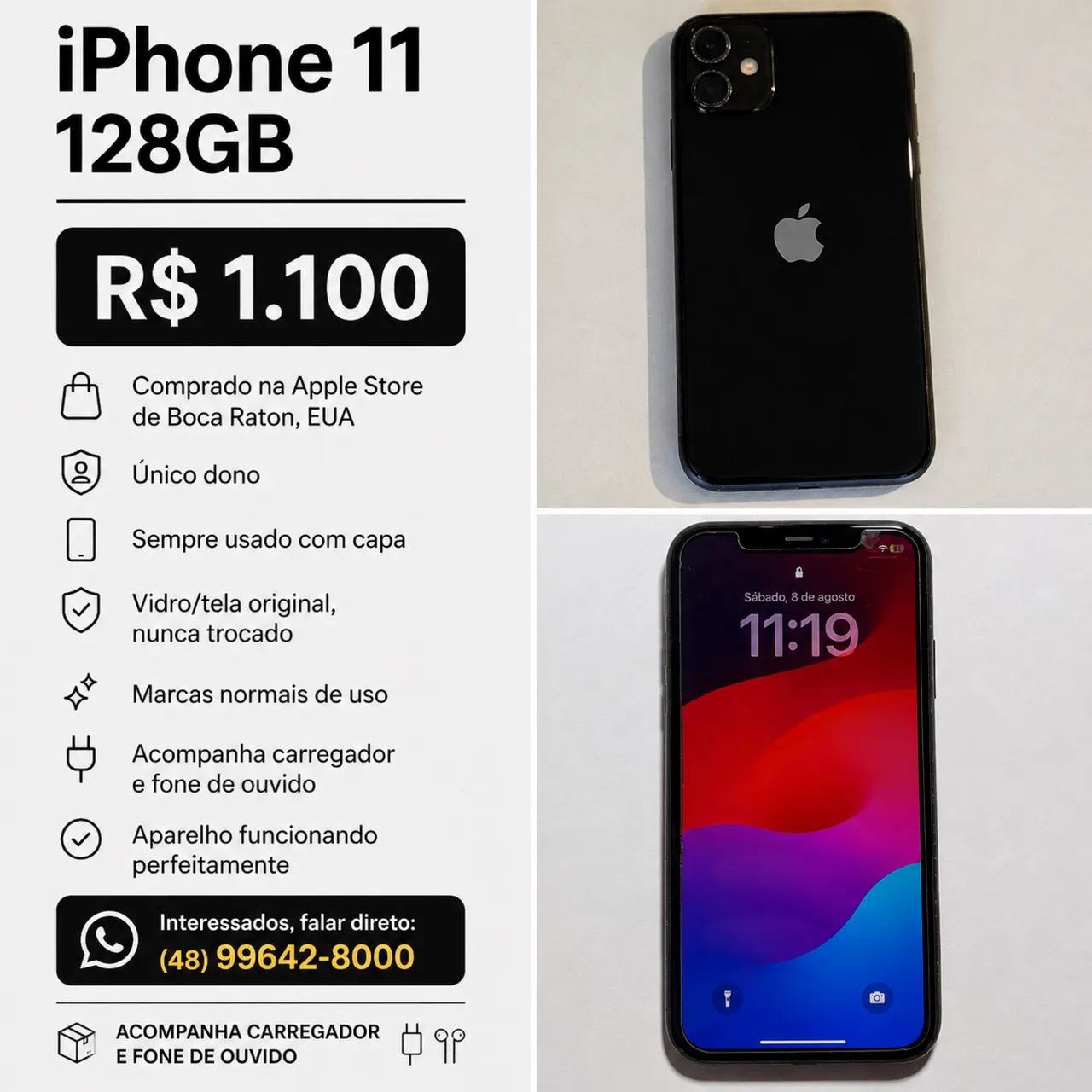 Vendo IPhone 11 128 GB