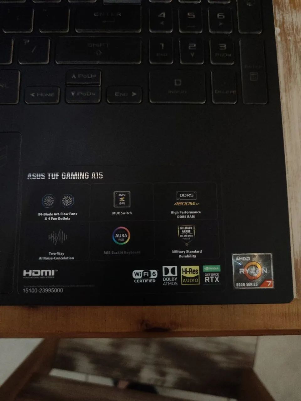 ASUS TUF Gaming A15 / Ryzen 7, RTX 3050 e 16 GB DDR5 - Foto 4