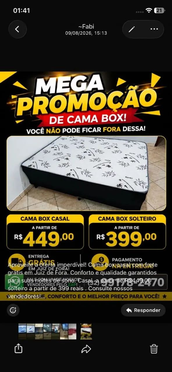 Super liquidação cama box ?