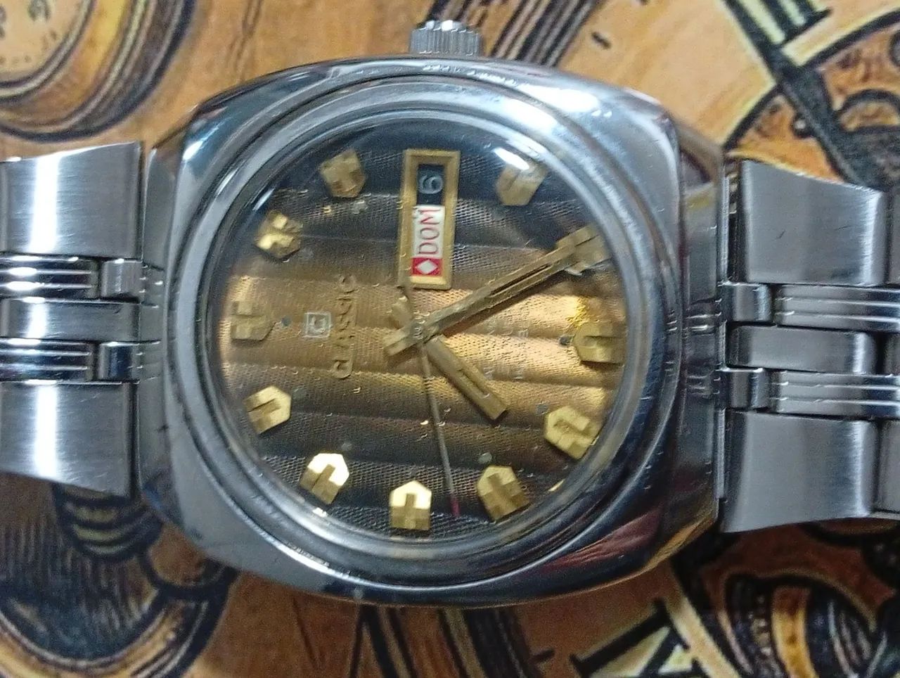 Relógio classic automático máquina suíça 