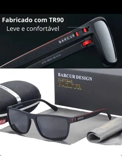 Barcur óculos de sol TR90 UV400 - Foto 4