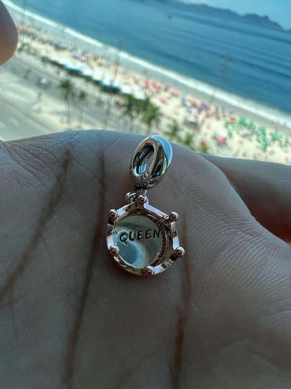 Pingente pandora pendente coração da rainha - Foto 3