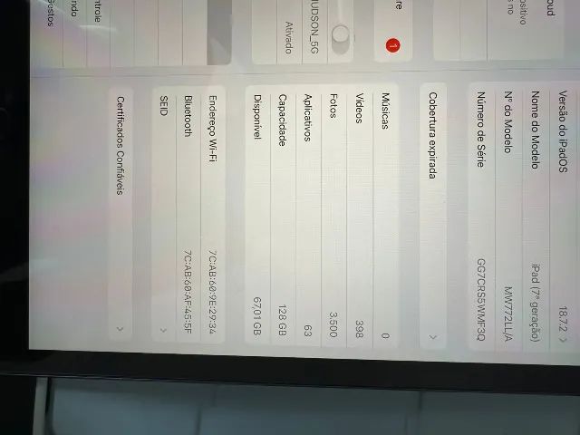 Ipad 7 Geração - 128 Gb (Excelente estado) - Foto 3