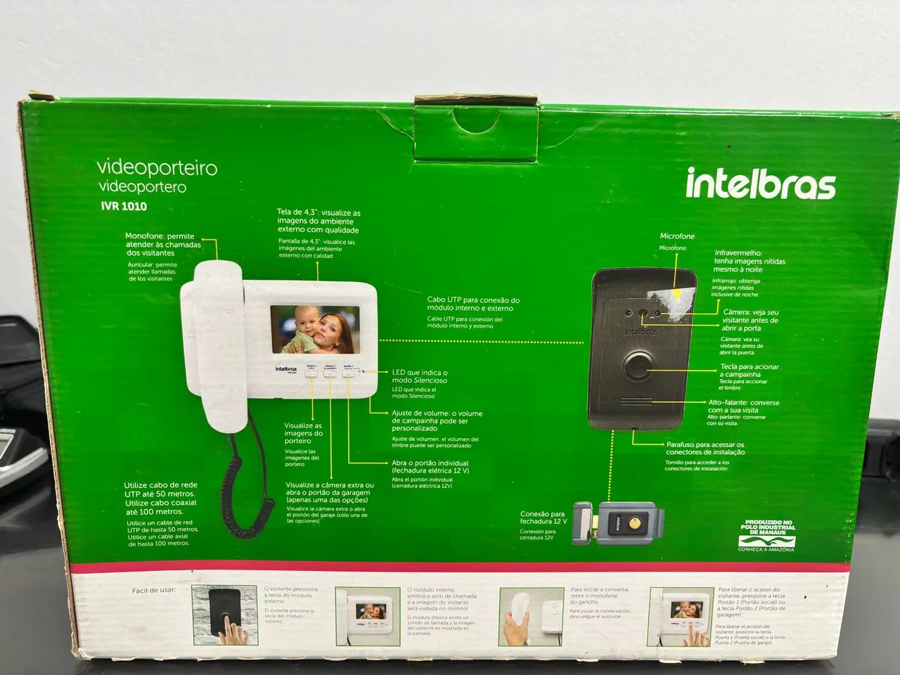 Videoporteiro Intelbras IVR 1010 - Foto 2