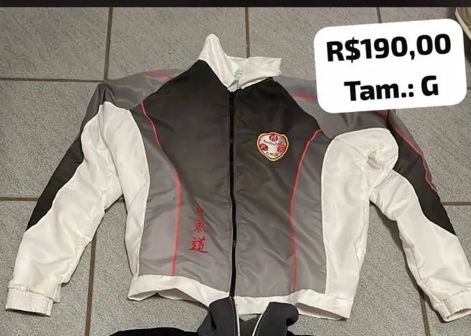 Jaqueta de frio com bordados do AIKIDO