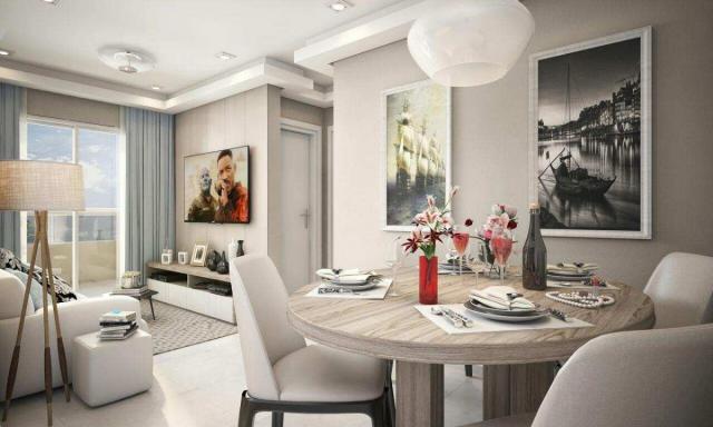 Apartamento com 2 dormitórios à venda, 58 m² por R$ 299.700,00 - Canto do Forte - Praia Gr - Foto 5
