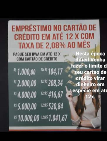 Crédito com até 12 x