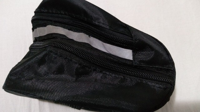 Bolsa para selim engate rápido com fita iluminação.. Tamanho duplo