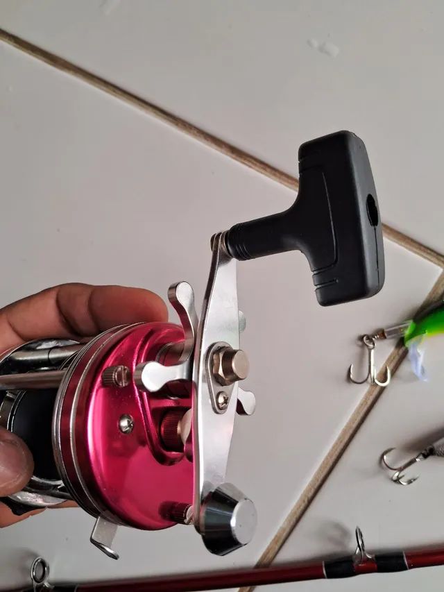 Vara Pesca Profissional 20-80lbs Suporta 40kilos Pra Peixe de Couro Pesado Produto NOVO<br> - Foto 5