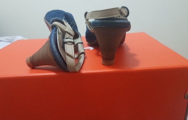 Calçado feminino em jeans.  Lindo!!! - Foto 2