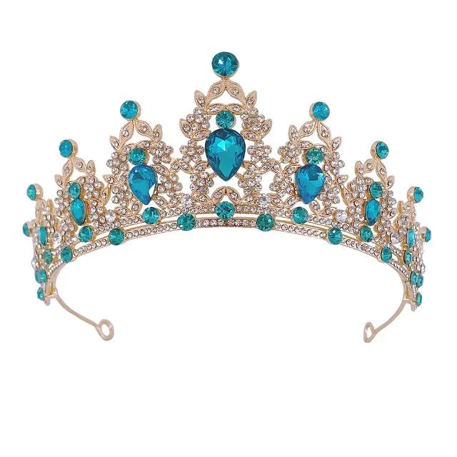 Coroa Rainha Tiara Debutante Daminha Rosa Verde Vermelho Azul