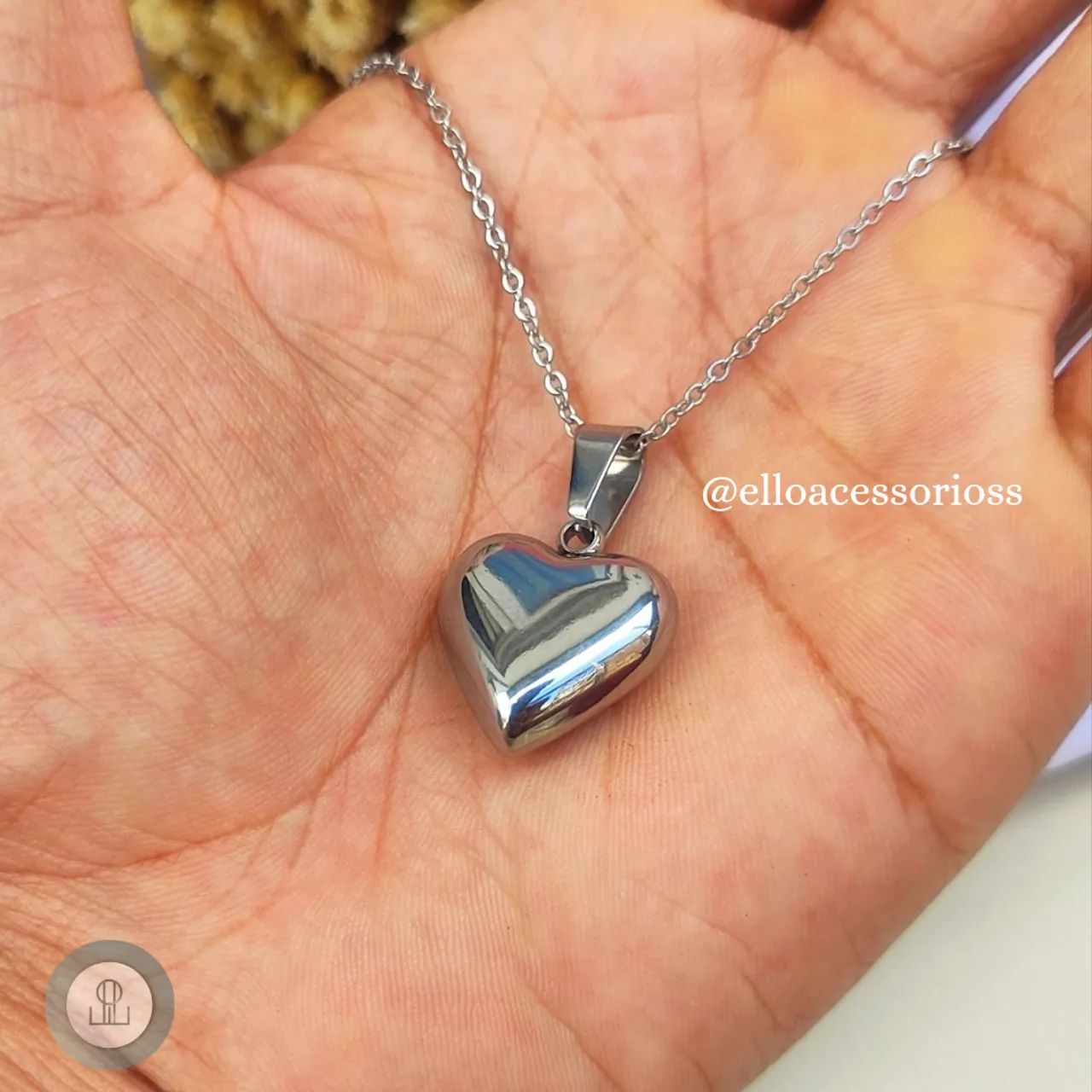 Colar Feminino Pingente Coração - Foto 5