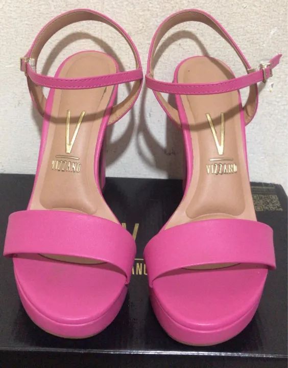 Sandália plataforma rosa - Foto 2