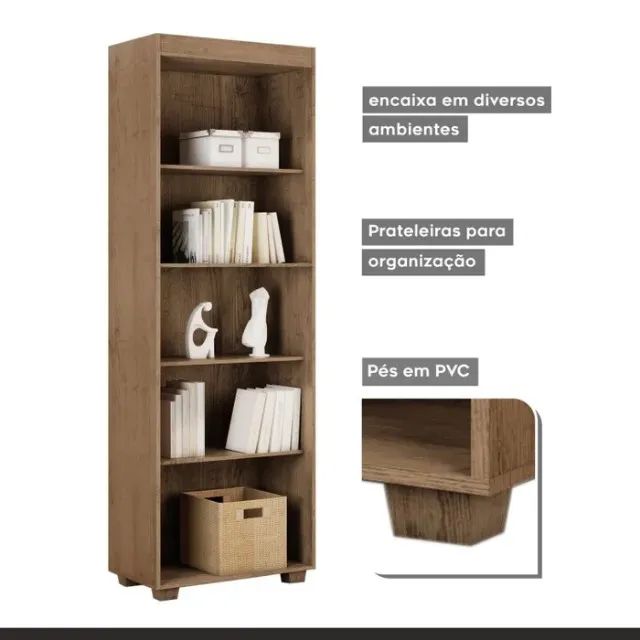 Multiuso Estante Livreiro Multifuncional. São Produtos Novos Direto de Fábrica P/Sua Casa. - Foto 5